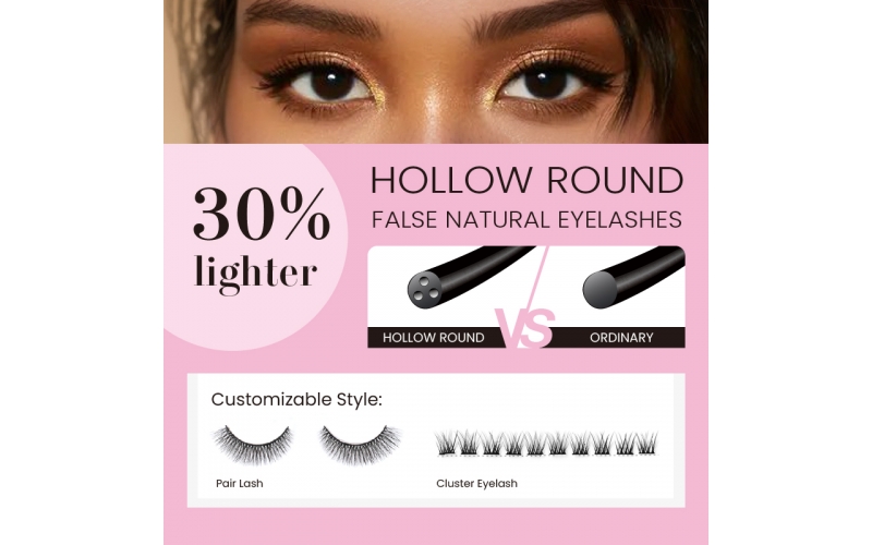 St Future Hollow Triangle False Natural Eyelashes
