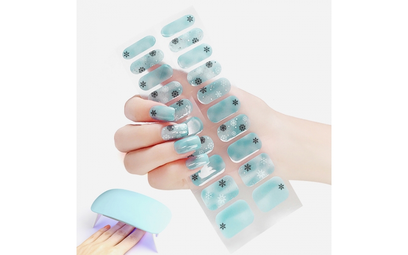 St Future Korean 3d semicured nail wrap custom logo 2024 uv cured lamp for gel application on art semi-cured gel nail sticker  supplier
