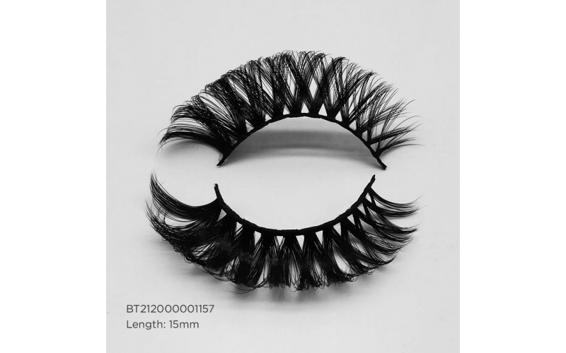 St Future Faux mink synthetic eyelashes wholesale russian strip lashes with customized box Handmade lash clusters d curl
