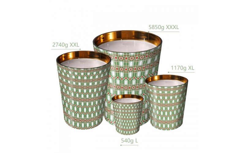 ST FUTURE Vintage-Inspired Luxe Pattern Oversize Candle Collection factory OEM / ODM