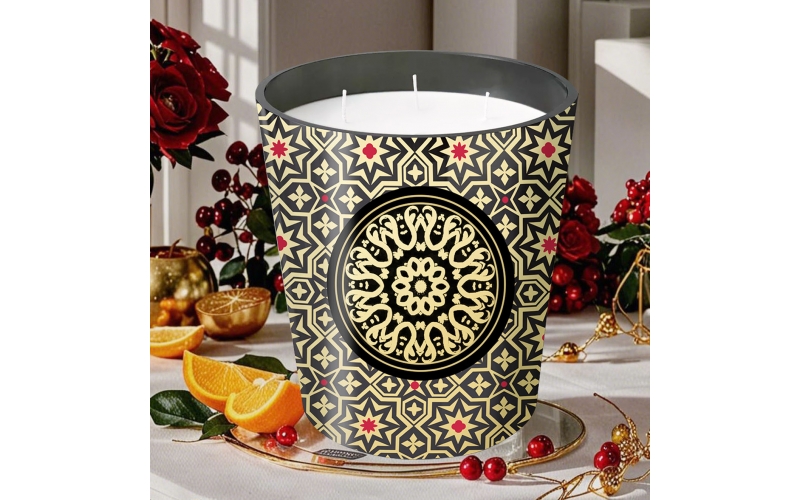 ST FUTURE, Oversize Candles. StellarSands Amber Essence Grande Candle - Luxe Aroma Collection, manufacturer