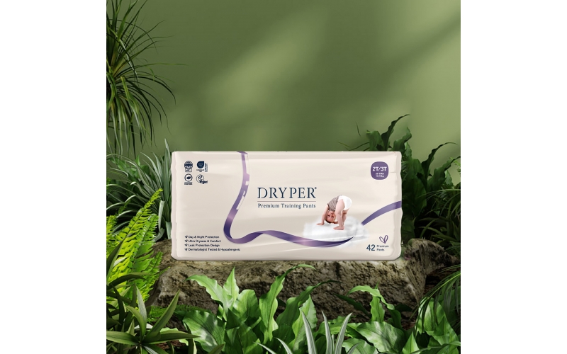 St Future Dryper Premium Training Pants 2T/3T (11–15kg), 42 Count – Ultra Dry & Leak Protection, Hypoallergenic, Vegan, OEKO-TEX Certified, Day & Night Comfort production industrial