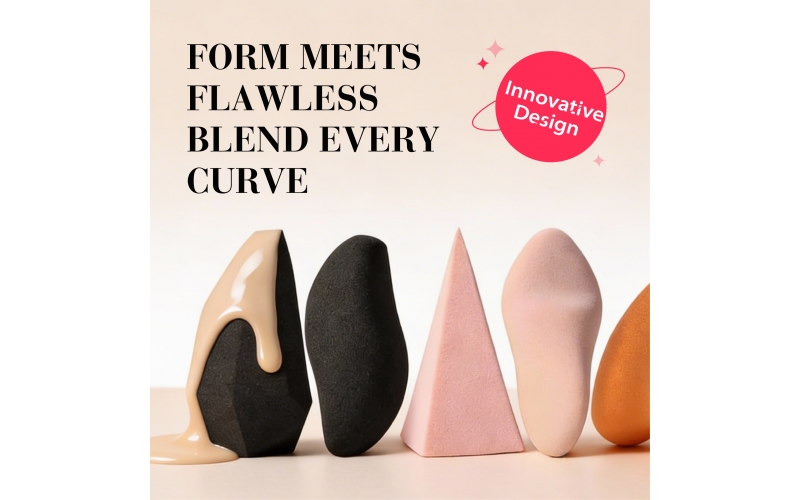 St Future Form Meets Flawless Blend Every Curve Flex Fit Applicator  Palm Fit Sponge Quad Precision Puff Mocha Sculpt Sponge Dual Curve Sponge Contour Wave Puff Multi Edge Applicator Pyramid Precision